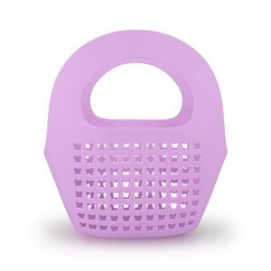 New! Target Bullseye Playground Plastic Purple Basket with Butterfly Cutouts